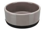 Honden - Trixie Ceramic Bowl Non-Slip Rubber Ring 400ml 12cm - TX24360