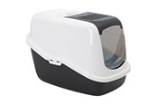 Katten - Savic Nestor cat toilet - Wit/zwart 56x39x38.5 cm - K0227S
