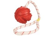 Honden - Trixie Aqua Toy ball on A rope floatable natural Rubber ø 7/35 cm - Assorted - TX33482
