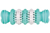 Honden - Trixie Denta Fun Bone Kauwspeeltje van Natuurlijk Rubber met Muntsmaak Medium 11cm - TX32943