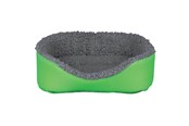 Knaagdieren - Trixie Cuddly bed dwarf rabbits 35 × 28 cm turquoise/grey - TX62703