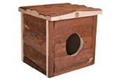 Knaagdieren - Trixie Natural Bark Wood House Jerrik Small Animals Mice Hamsters 15x14x13cm - TX62181