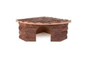 Knaagdieren - Trixie Jesper corner house dwarf rabbits bark Hout 42 × 15 × 30/30 cm - TX62043