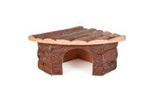 Knaagdieren - Trixie Jesper corner house large hamsters bark wood 32 × 13 × 21/21 cm - TX62042