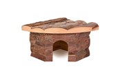 Knaagdieren - Trixie Jesper corner house hamsters bark wood 21 × 10 × 15 cm - TX62041