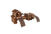 Knaagdieren - Trixie Frida tunnel system mice bark Hout 47 × 22 × 15 cm - TX6163