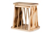 Knaagdieren - Trixie Hooiruif met deksel hout/gevlamd 25 × 22 × 18 cm - TX61193
