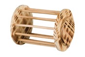 Knaagdieren - Trixie Hooiruif met deksel van hout/gevlamd ø 15 × 19 cm - TX61192