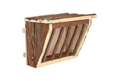 Knaagdieren - Trixie Hay manger hanging with lid bark Hout 20 × 15 × 17 cm - TX61191