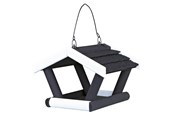 Vogelkooien, vogelhuisjes & accessoires - Trixie natura bird feeder hanging pine Hout 17 × 19 × 14 cm Zwart/wit - TX55803