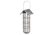 Vogelkooien, vogelhuisjes & accessoires - Trixie Fat ball feeder with roof 4 fat balls Metaal 11 × 25 × 10 cm Zwart - TX55623