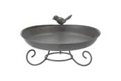 Vogelkooien, vogelhuisjes & accessoires - Trixie Bird bath standing Metaal 800 ml/ø 22 cm Grijs - TX55510