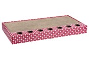 Katten - Trixie Scratching cardboard with balls catnip 48 × 5 × 25 cm pink - TX48005