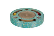 Katten - Trixie Scratching drum with balls cardboard catnip ø 33 × 5.5 cm Blauw - TX48004