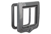 Katten - Trixie 2-Way cat flap, 20 × 22 cm Grijs - TX44202