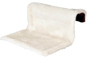 Katten - Trixie Radiator bed langharige pluche/suede-look 45 × 26 × 31 cm crème/bruin - TX43141