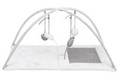 Katten - Trixie Junior Scratching mat/playing arch sisal rug/plush 60 × 33 × 42 cm grey/light Grijs - TX43114