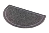 Katten - Trixie Cat litter tray mat semi-circular PVC 59 × 35 cm anthracite - TX40386