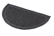 Katten - Trixie Cat litter tray mat semi-circular PVC 41 × 25 cm anthracite - TX40385