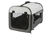Honden - Trixie Soft Kennel Basic XS: 32 × 32 × 47 cm dark grey/light Grijs - TX39701