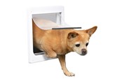Honden - Trixie 2-Way dog flap with tunnel XS–S: 25 × 29 cm white - TX3877