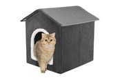 Katten - Trixie Livia grot 38 × 41 × 44 cm donkergrijs/wit - TX37911
