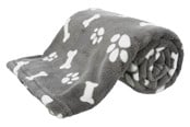 Honden - Trixie Dog Blanket Kenny Plush Grey 100x75cm - TX37096