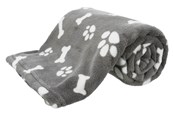 Honden - Trixie Dog Blanket Kenny Plush Grey 75x50cm - TX37095