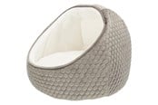 Honden - Trixie Livia grot ø 55 × 45 cm taupe/crème - TX36350