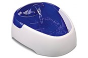 Honden - Trixie Drinking Fountain Duo stream Plastic 1 l/20 × 12 × 23 cm Wit/blauw - TX24462