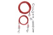 Honden - Trixie Tie out cable with pulley 15 m Rood - TX2293
