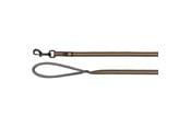 Honden - Trixie Fusion tracking leash rubberised M–XL: 3 m/17 mm graphite/papaya - TX207550