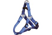 Honden - Trixie Premium One Touch harness M: 50–65 cm/20 mm royal blue - TX204502