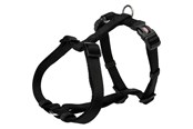 Honden - Trixie Premium H-harness L–XL: 75–120 cm/25 mm Zwart - TX203501