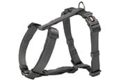 Honden - Trixie Premium H-harnas M-L: 52-75 cm/20 mm grafiet - TX203416
