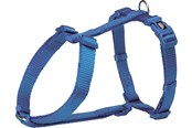 Honden - Trixie Premium H-harness S–M: 42–60 cm/15 mm Koninklijk blauw - TX203302