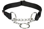 Honden - Trixie Premium semi-choke S–M: 30–40 cm/15 mm Zwart - TX202701