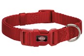 Honden - Trixie Premium Collar Red S 25-40cm/15mm - TX202203