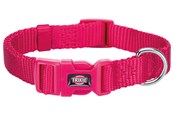 Honden - Trixie Premium Halsband XXS–XS: 15–25 cm/10 mm Fuchsia - TX202111
