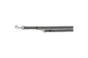 Honden - Trixie Premium adjustable leash XS: 2.00 m/10 mm graphite - TX201316