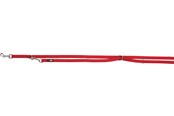Honden - Trixie Premium adjustable leash double-layered L–XL: 2.00 m/25 mm Rood - TX200903