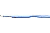 Honden - Trixie Premium adjustable leash double-layered M–L: 2.00 m/20 mm Koninklijk blauw - TX200802