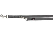 Honden - Trixie Premium verstelbare riem M-L: 2,00 m/20 mm grafiet - TX200516