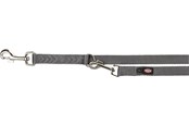 Honden - Trixie Premium verstelbare riem XS-S: 2,00 m/15 mm grafiet - TX200416