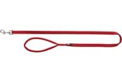 Honden - Trixie Premium leash M–L: 1.00 m/20 mm Rood - TX200203
