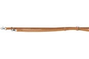 Honden - Trixie Rustic fatleather adjustable leash Heartbeat M–L: 2.00 m/20 mm Bruin - TX19012
