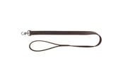 Honden - Trixie Rustic fatleather leash M–L: 1.00 m/20 mm dark Bruin - TX19000