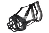 Honden - Trixie Muzzle Flex muzzle Rubber L–XL Zwart - TX17615