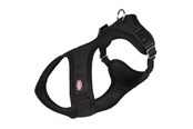 Honden - Trixie Comfort Soft touring harness S–M: 35–60 cm/20 mm black - TX16281