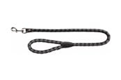 Honden - Trixie Cavo riem L-XL: 1,00 m/ø 18 mm zwart/grijs - TX144220